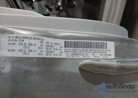 2005 Jeep Grand Cherokee Limited from USA, damaged, VIN 1J4HR58N95C549122